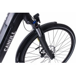 Elektrický bicykel Canull TEMPEK HD 18" 28" 468Wh ALIVIO čierny matný